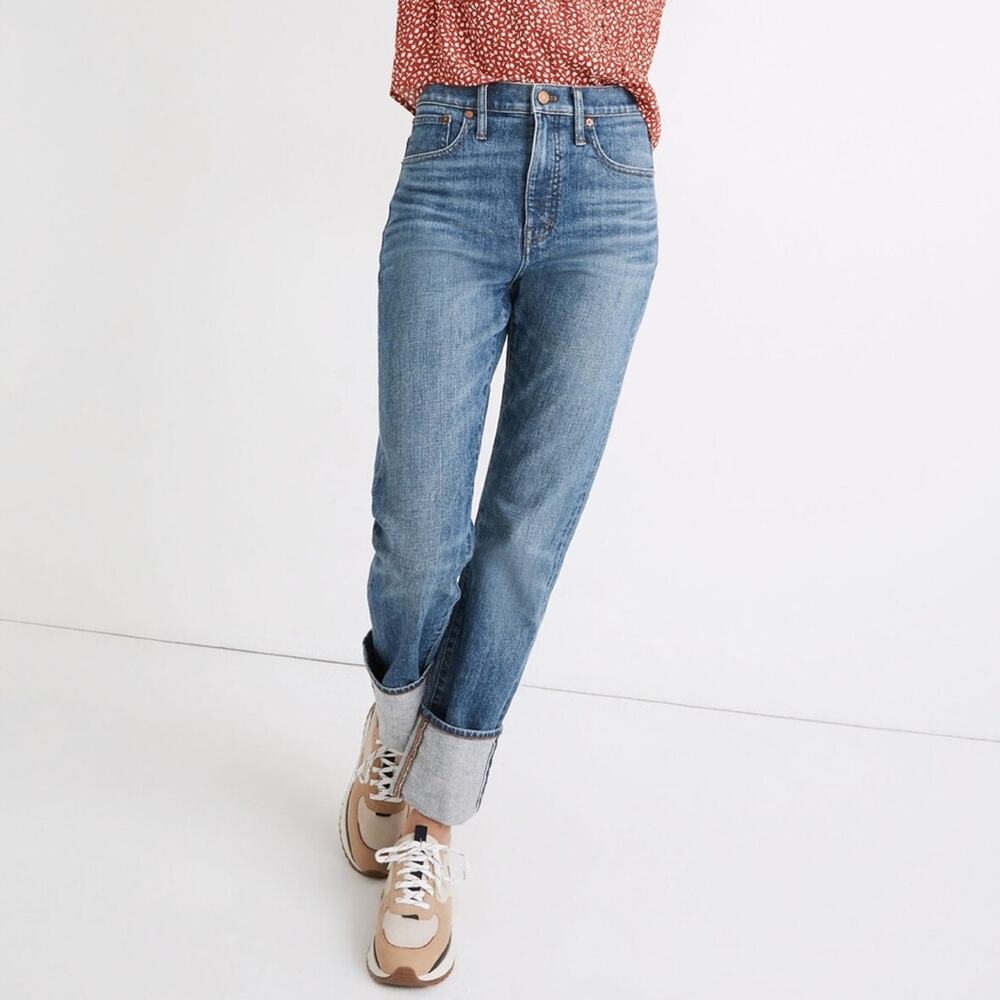Madewell Classic Straight Jeans in Cristoforo Wash: Selvedge Edition Women’s 24 - Picture 12 of 12